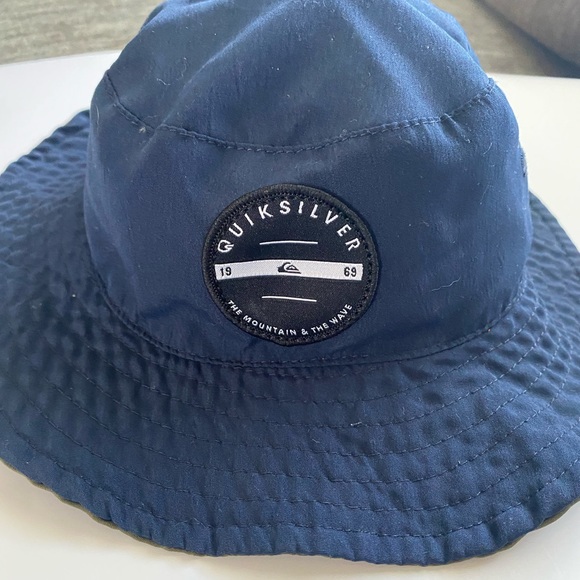 Baby double sided sun hat Quicksilver blue and green - Picture 2 of 4